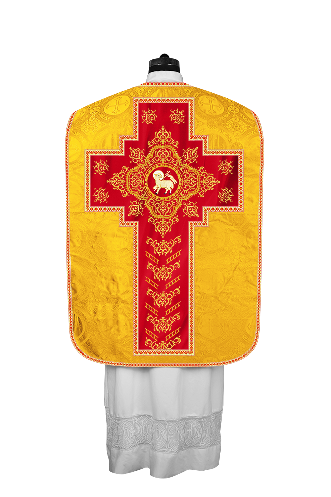 Traditional Fiddleback Vestments with Motifs and Trims