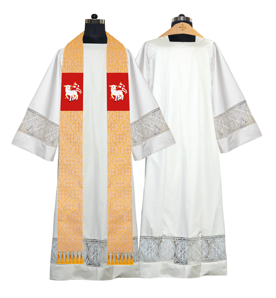 Embroidered Priest Stole with Motif