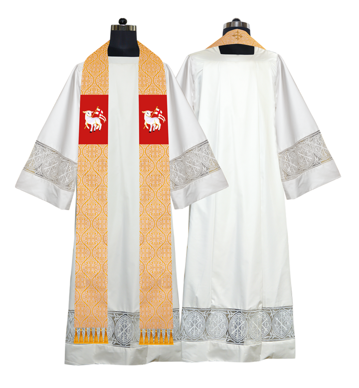 Embroidered Priest Stole with Motif