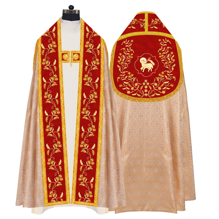 Monastic Roman cope vestments - Floral collection