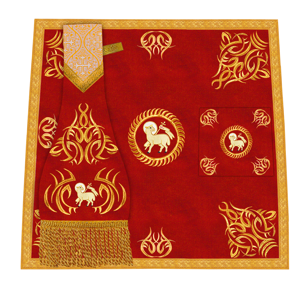 Marvelous mass set with Golden Embroidery - Angelic collection