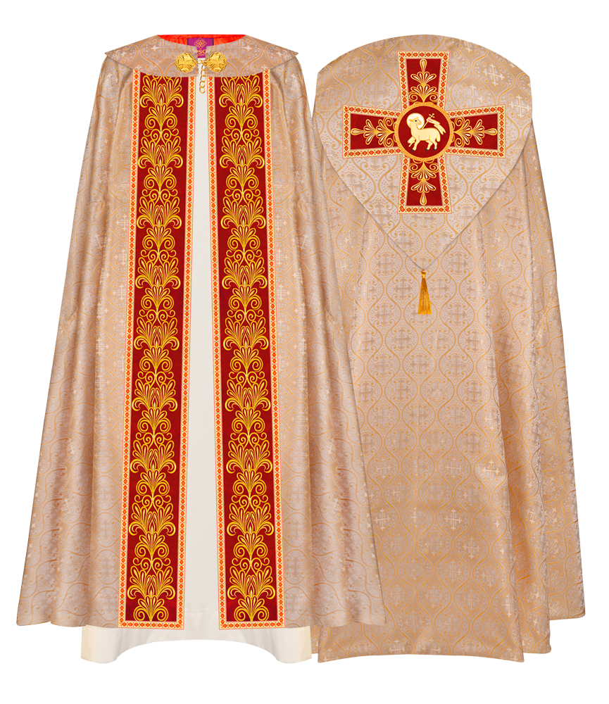 Gothic Cope vestments with Spiritual Motifs and Trims