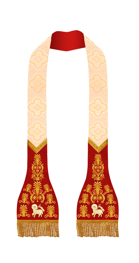 Roman stole with elegant embroidery - Victoria collection