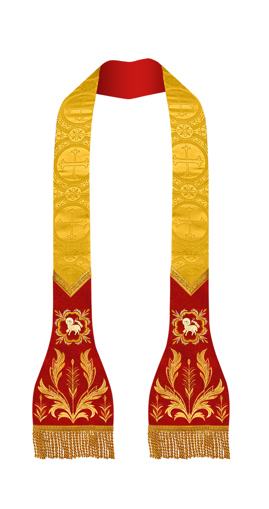 Elegant Roman stole - Sanctus collection