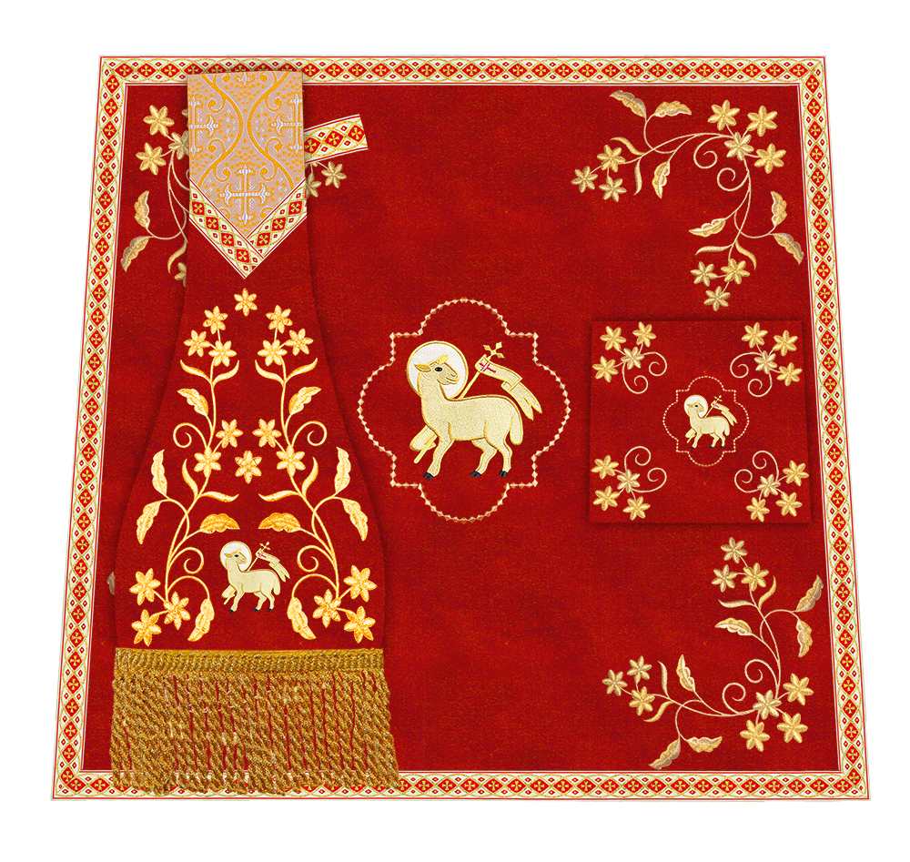 Floral Embroidery Spiritual Mass Set