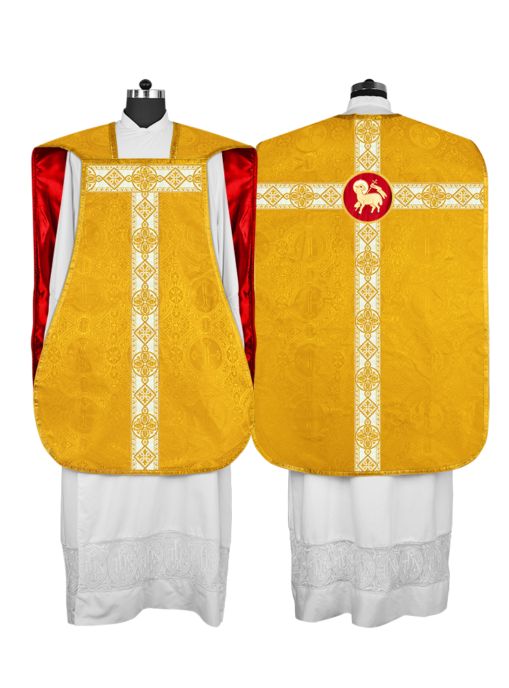 Fiddleback Vestment adorned with lace