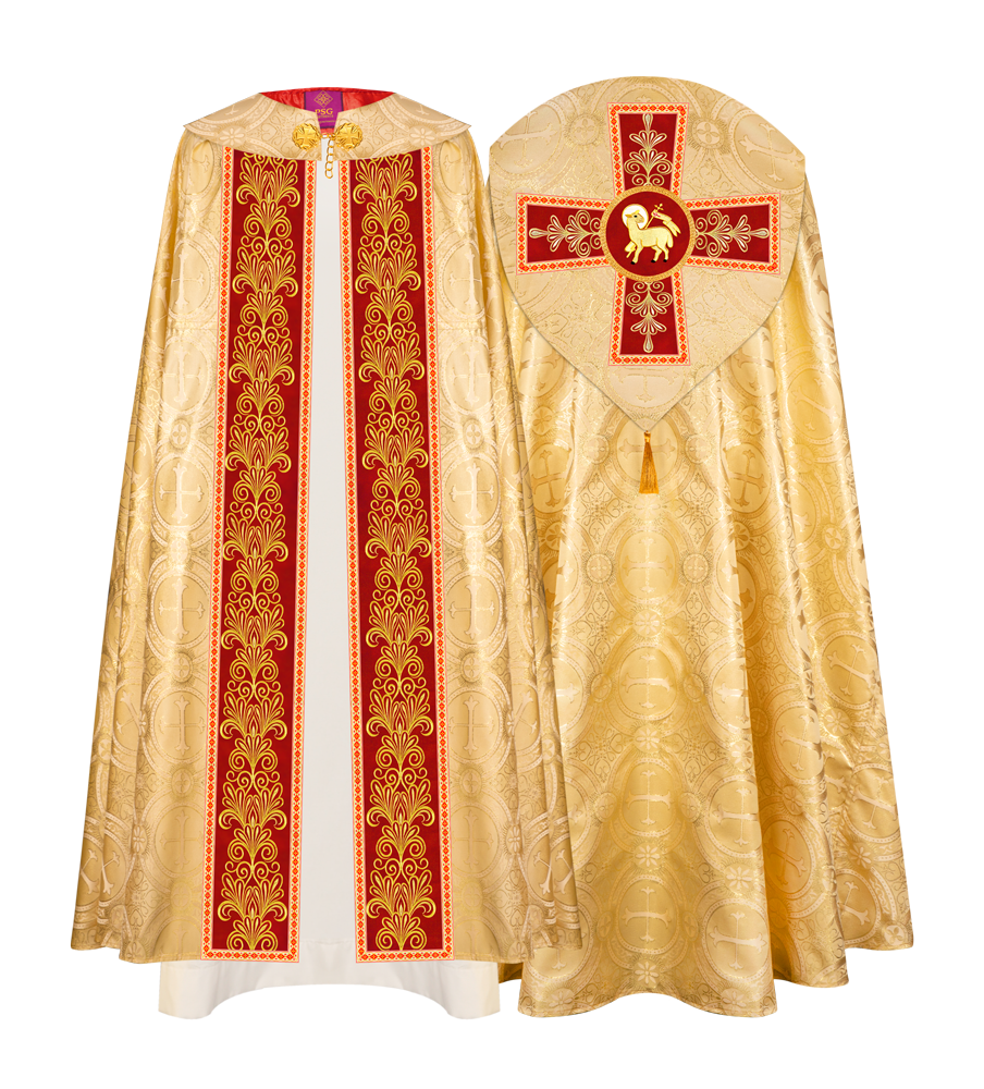 Gothic Cope vestments with Spiritual Motifs and Trims