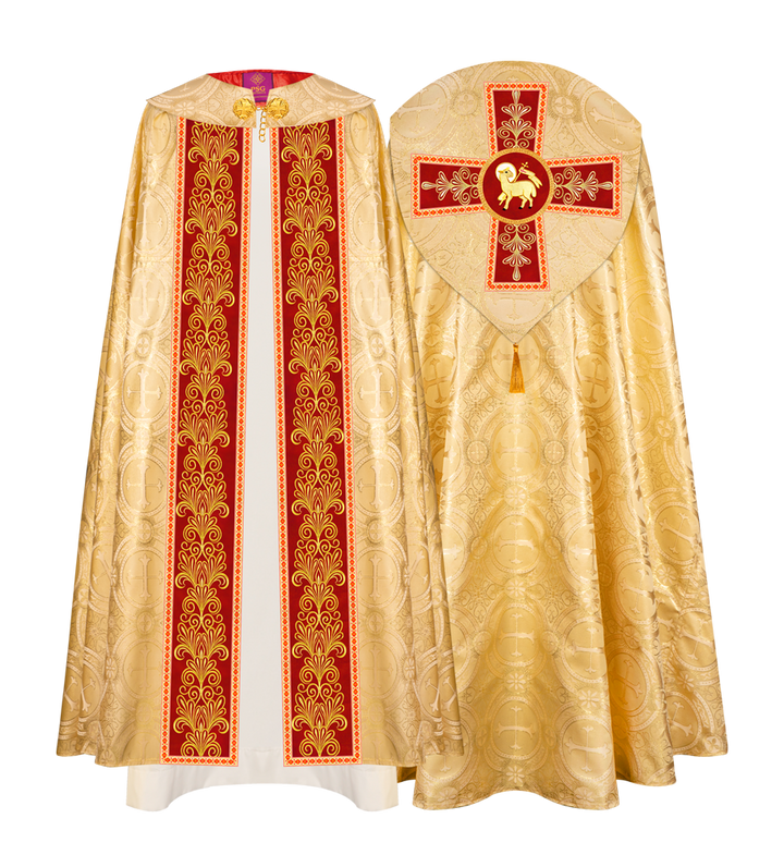 Gothic Cope vestments with Spiritual Motifs and Trims