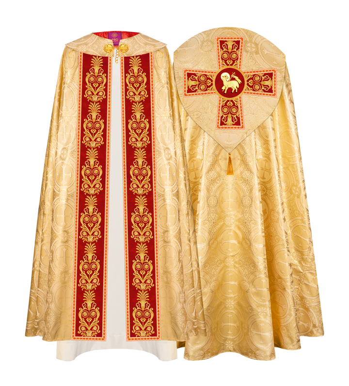 GOTHIC COPE WITH EMBROIDERED MOTIFS