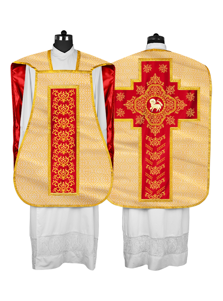 Fiddleback Vestment with Embroidered Orphrey