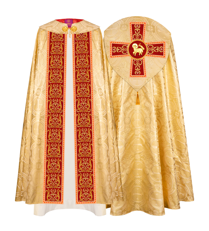GOTHIC COPE VESTMENTS WITH ADORNED ORPHREY
