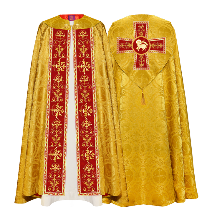 GOTHIC COPE VESTMENTS WITH COLOUR TRIMS