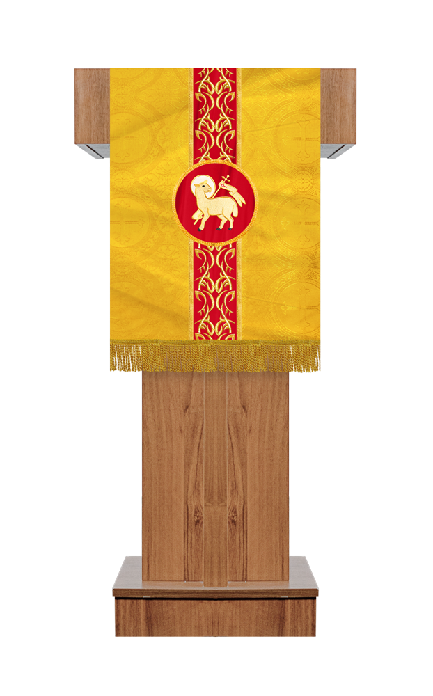 PULPIT/LECTERN WITH BRAIDED ORPHREY