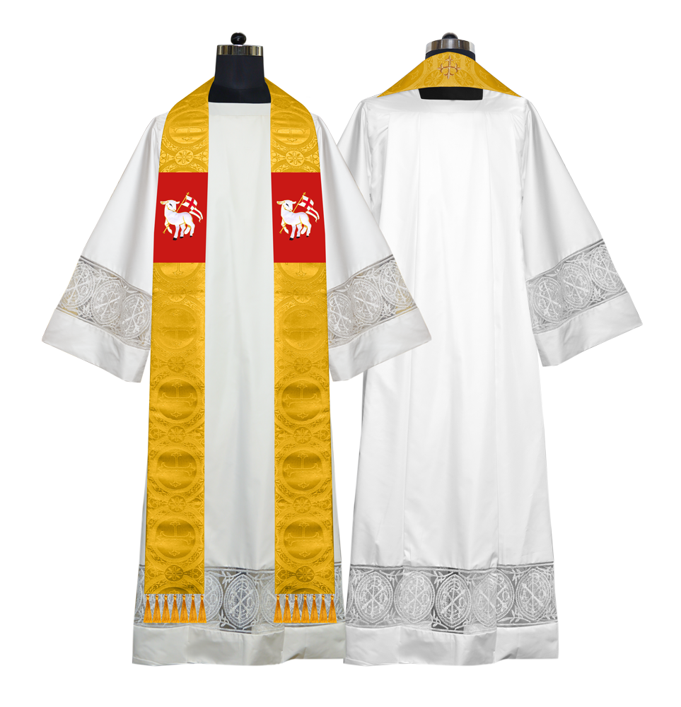 Embroidered Priest Stole with Motif