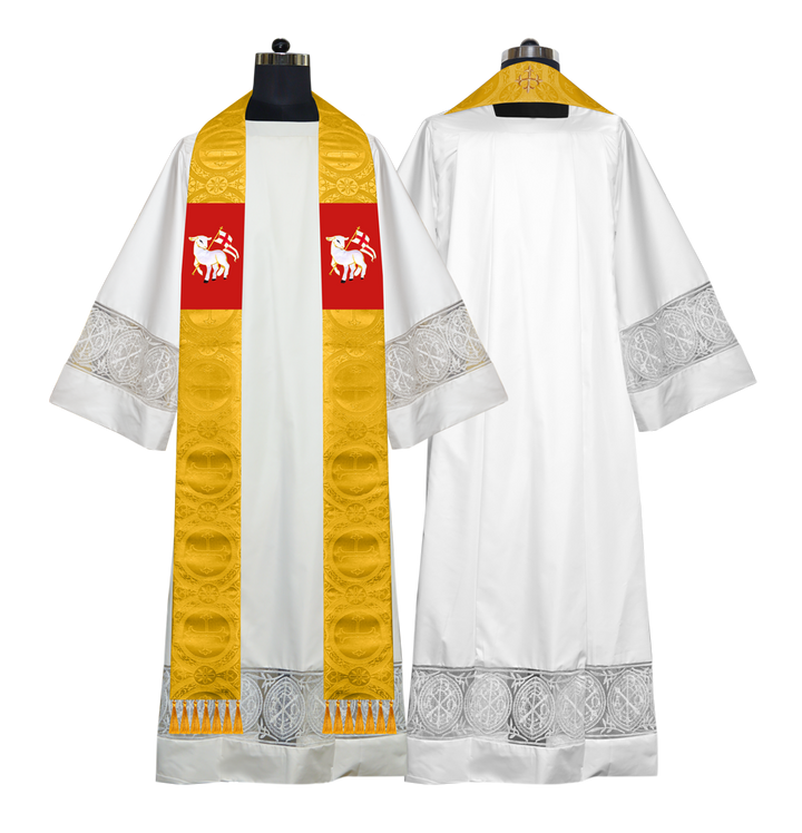 Embroidered Priest Stole with Motif