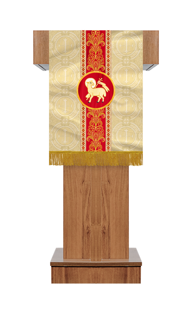 Pulpit/Lectern with Braided Motif and Embroidery trims