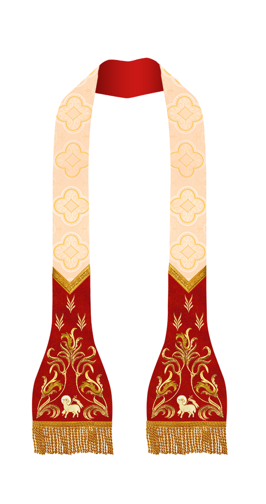 Lustrous Roman Stole Vestments - Cathedral collection