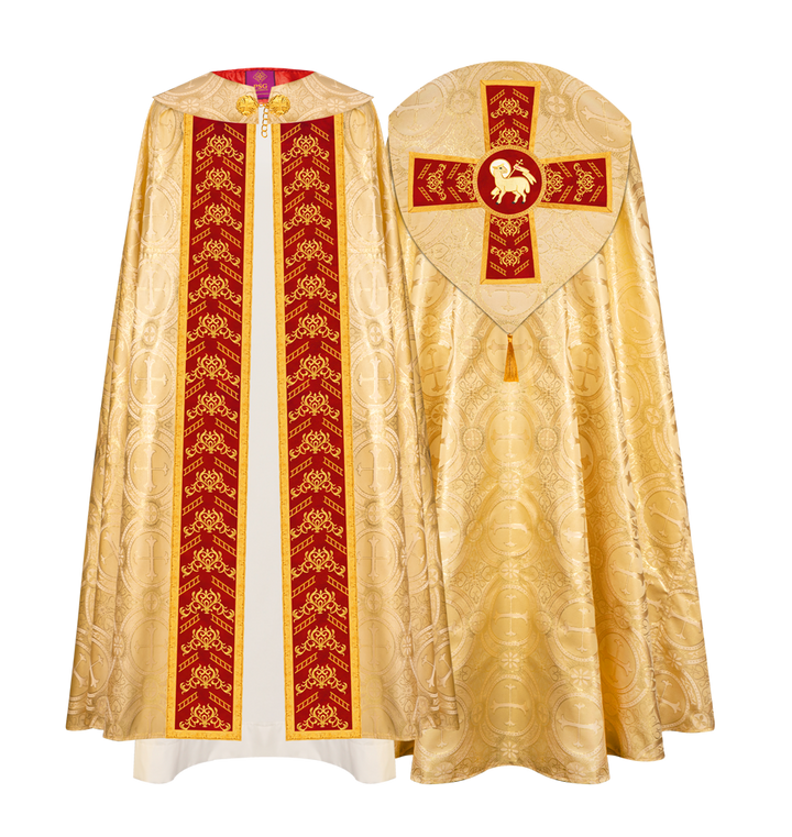 GOTHIC COPE WITH EMBROIDERED ORPHREY