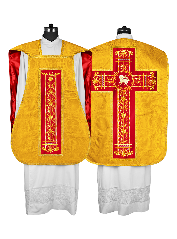 Roman embroidered chasuble vestment - Contemporary collection