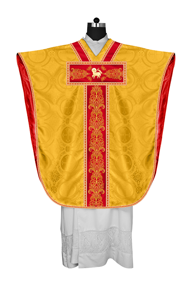 SPIRITUAL BORROMEAN CHASUBLE WITH Y TYPE ORPHREY AND TRIMS