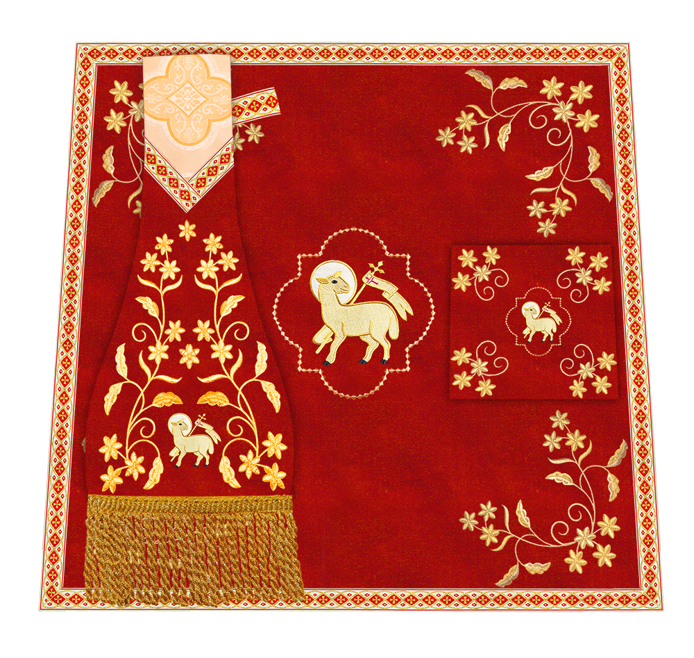 Floral Embroidery Spiritual Mass Set