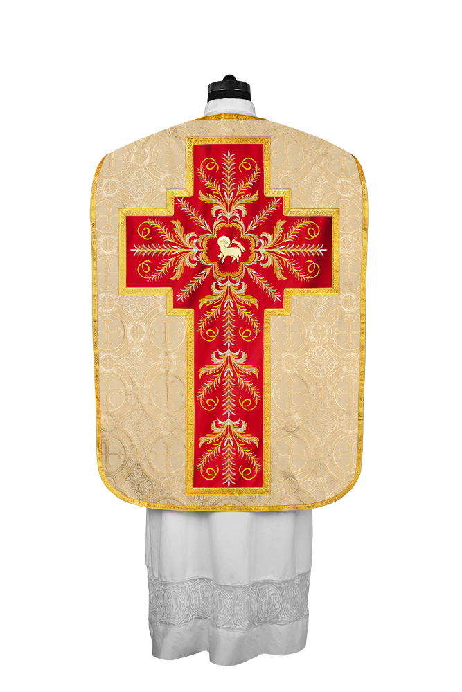 Chasuble Roman Fiddleback Vestment - Sanctus Collection