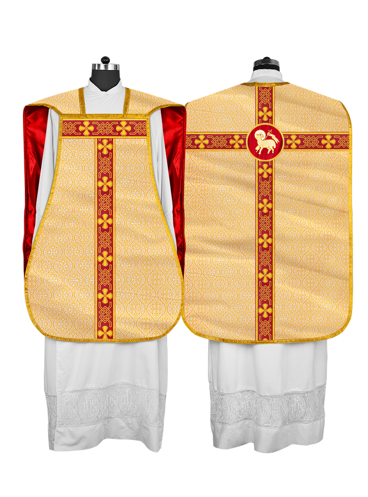 Roman chasuble adorned with lace