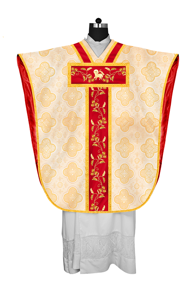 BORROMEAN CHASUBLE WITH FLORAL DESIGN