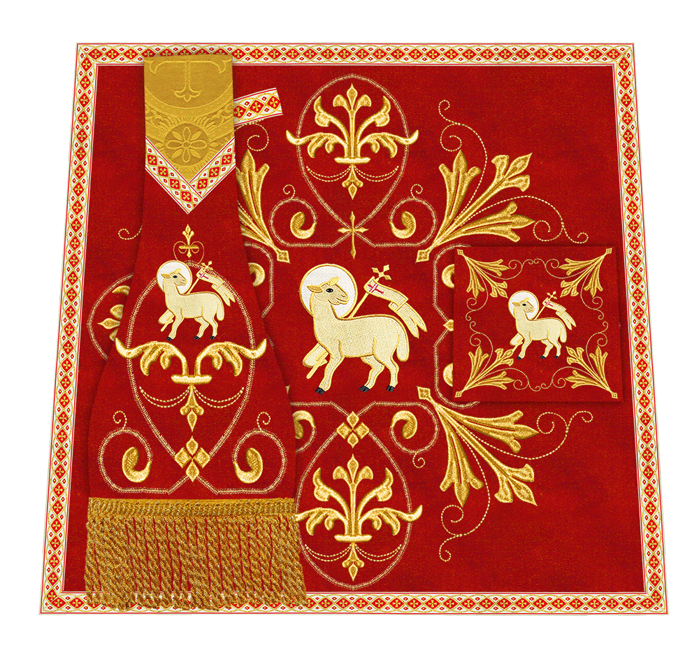 Spiritual Embroidery Mass Set Vestment