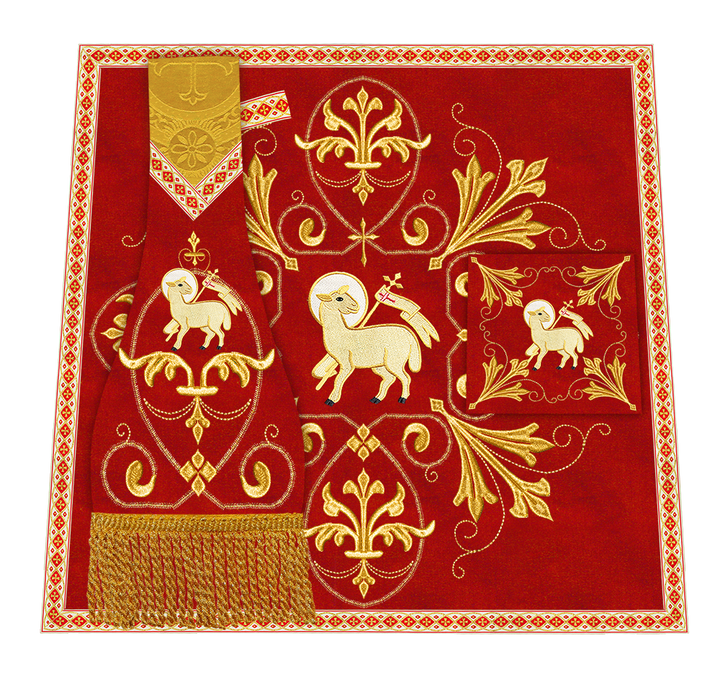 Spiritual Embroidery Mass Set Vestment