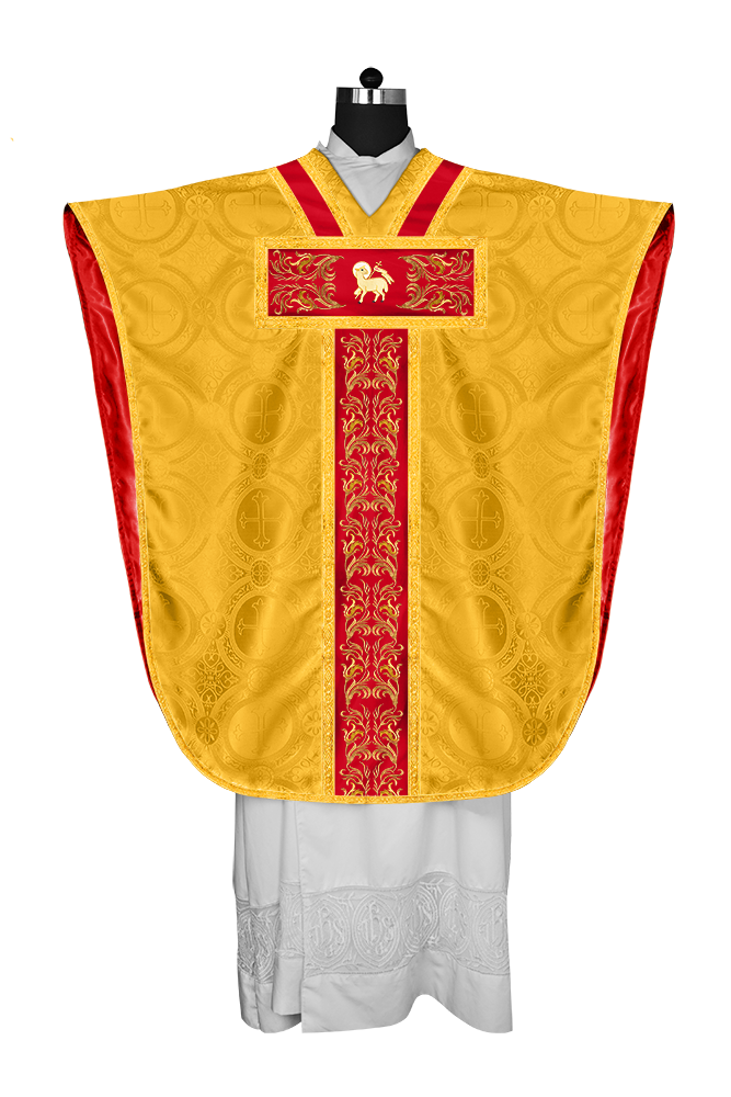 ST PHILIP NERI CHASUBLE WITH ADORNED LACE