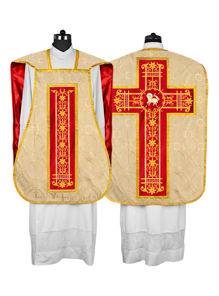Roman embroidered chasuble vestment - Contemporary collection
