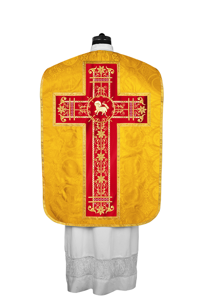Roman embroidered chasuble vestment - Contemporary collection