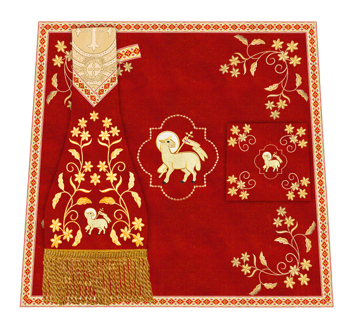 Floral Embroidery Spiritual Mass Set