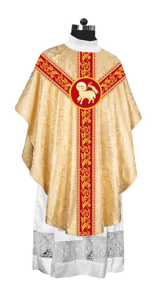 GOTHIC CHASUBLE VESTMENTS WITH ORNATE EMBROIDERY AND TRIMS