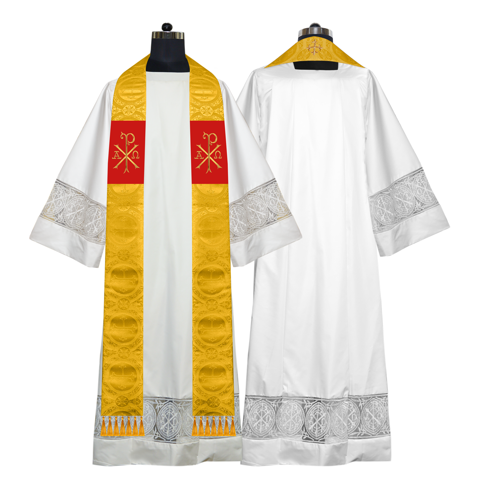 Embroidered Priest Stole with Motif