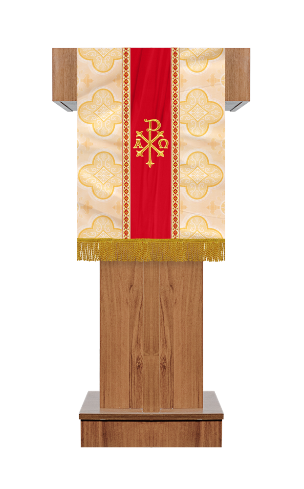 Pulpit/Lectern with Spiritual Motif and Trims