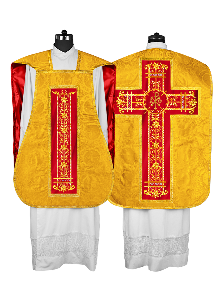 Roman embroidered chasuble vestment - Contemporary collection