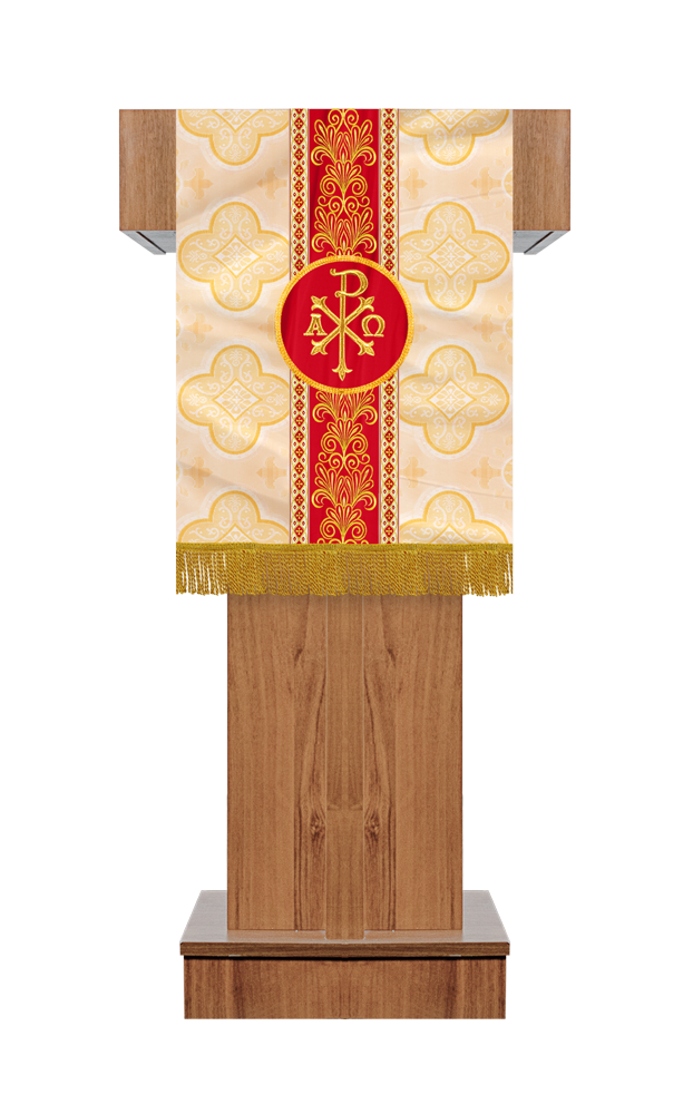 Pulpit/Lectern with Braided Motif and Embroidery trims