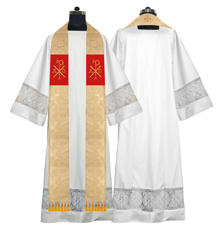 Embroidered Priest Stole with Motif