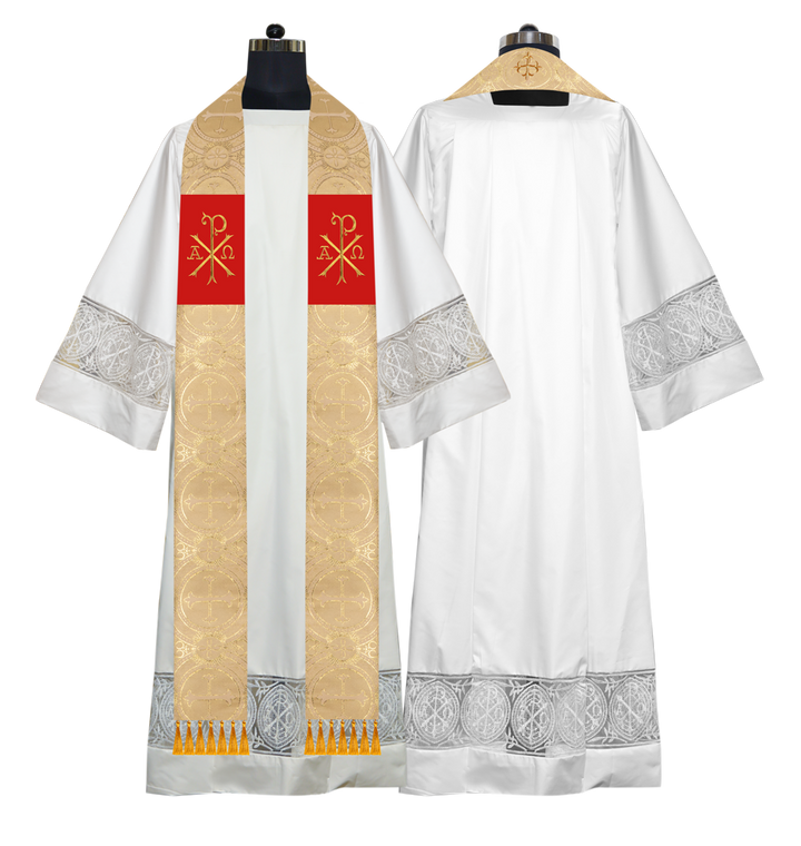 Embroidered Priest Stole with Motif