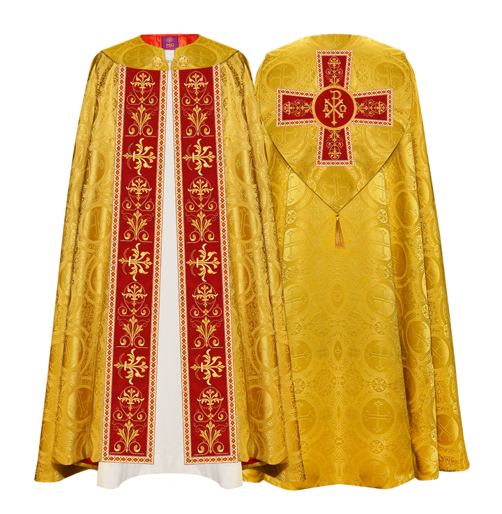 GOTHIC COPE VESTMENTS WITH COLOUR TRIMS