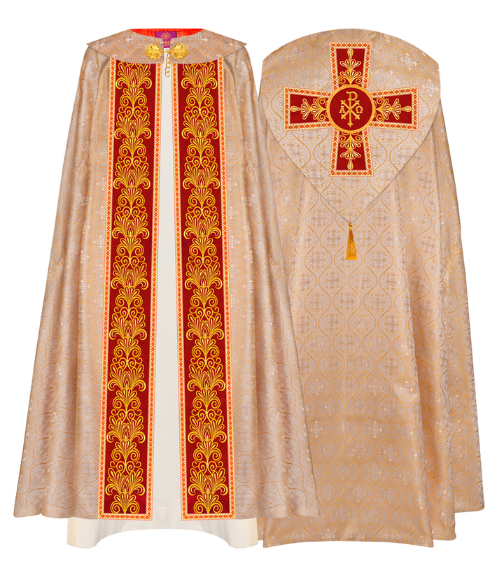 Gothic Cope vestments with Spiritual Motifs and Trims