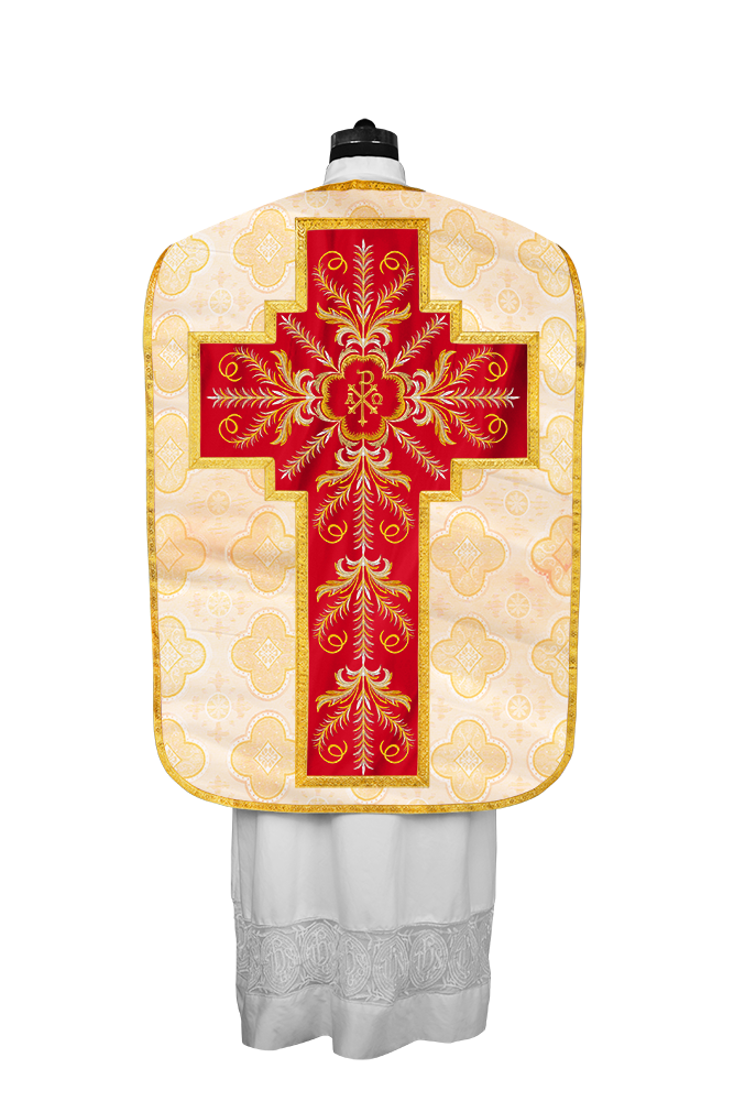 Chasuble Roman Fiddleback Vestment - Sanctus Collection