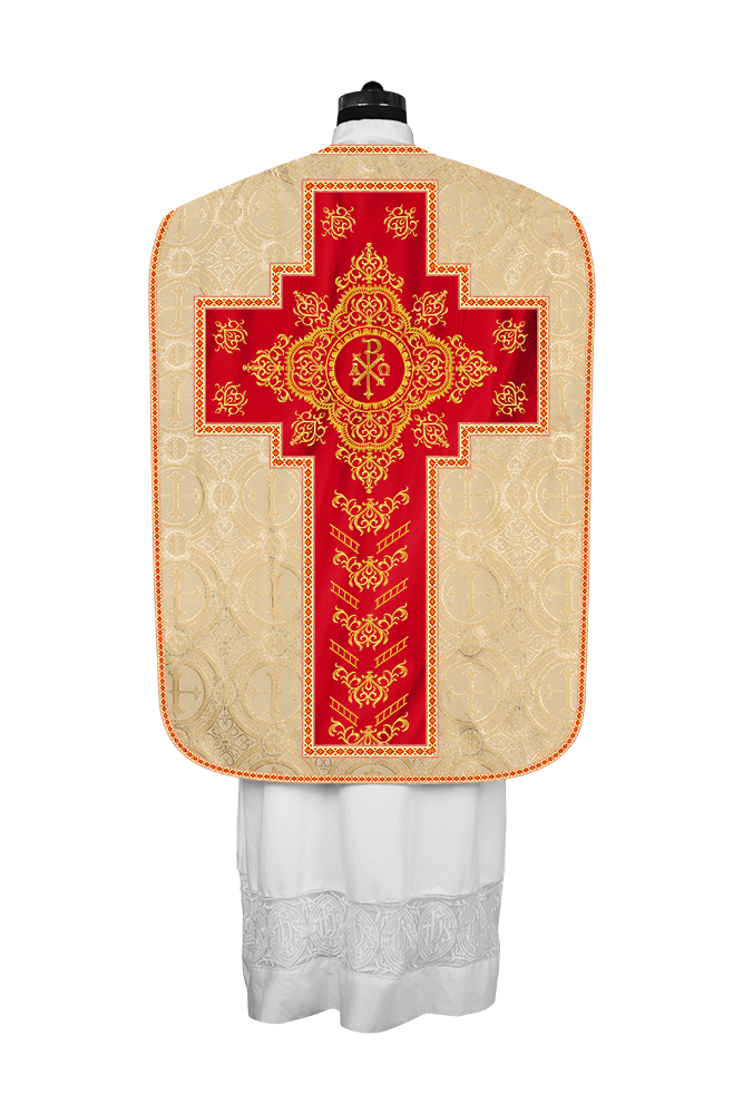 Traditional Fiddleback Vestments with Motifs and Trims