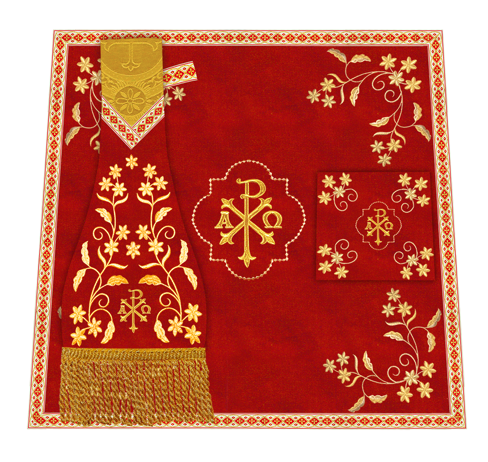 Floral Embroidery Spiritual Mass Set