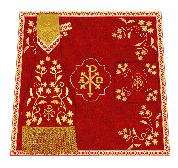 Floral Embroidery Spiritual Mass Set