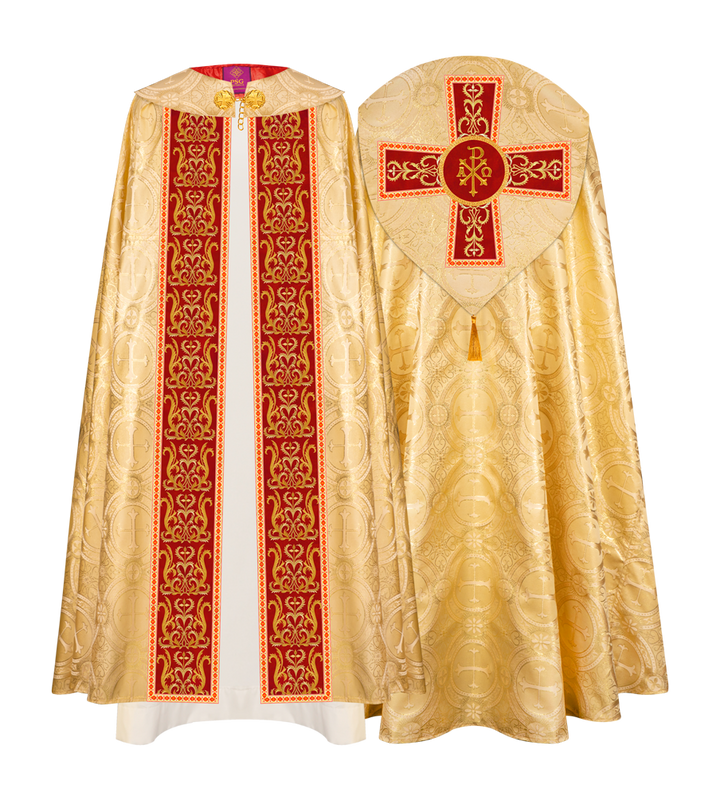GOTHIC COPE VESTMENTS WITH ADORNED ORPHREY
