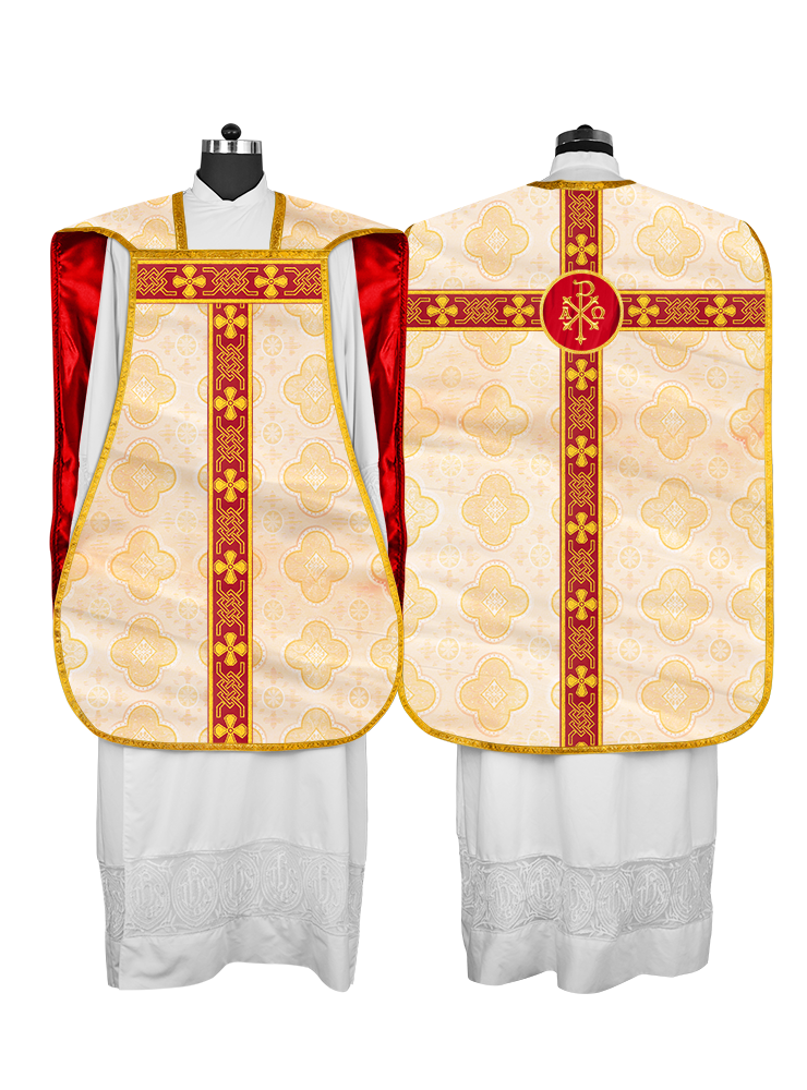 Roman chasuble adorned with lace