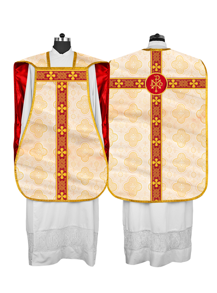 Roman chasuble adorned with lace